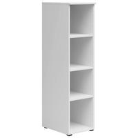 Regal Multistauraum Weiss - Weiss/Anthrazit, Modern, Holzwerkstoff/Kunststoff (30/115/40cm) - Premium Living