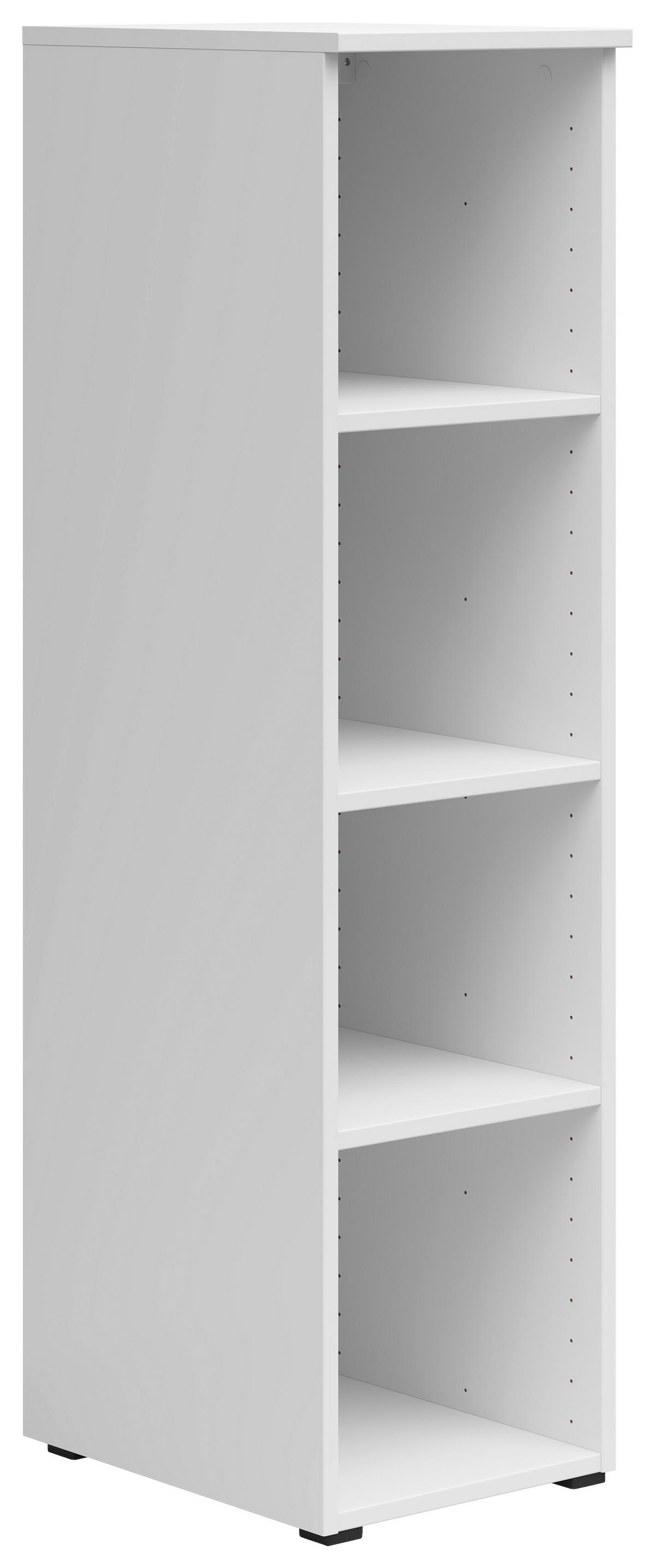 Regal Multistauraum Weiss - Weiss/Anthrazit, Modern, Holzwerkstoff/Kunststoff (30/115/40cm) - Premium Living