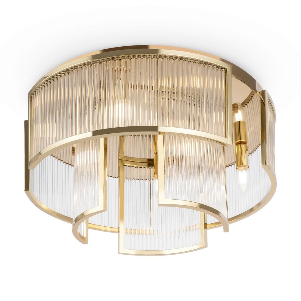 Deckenleuchte Frame Goldfarben max. 60 Watt - Goldfarben, Design, Glas/Metall (55,4/28,2cm) - MAYTONI