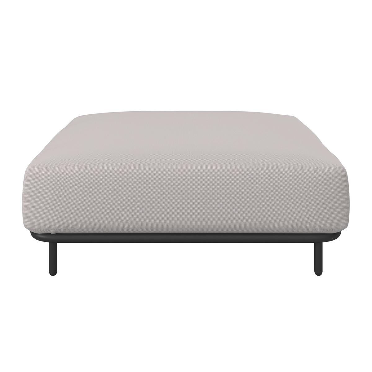 KOMPLET MEBLI TARASOWYCH BERRY - jasnoszary/czarny, Modern, metal/tkanina (167/59/89cm) - Bessagi Garden