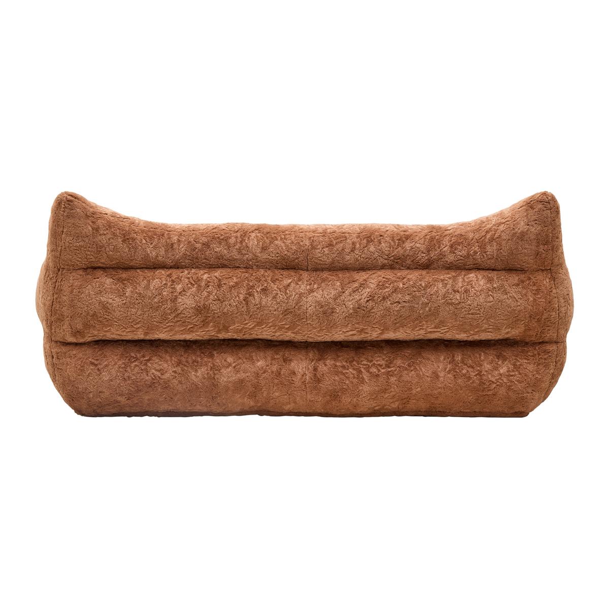 2-Sitzer-Sofa Leni Braun Kunstfell - Braun, MODERN, Textil (190/80/92cm) - Mömax