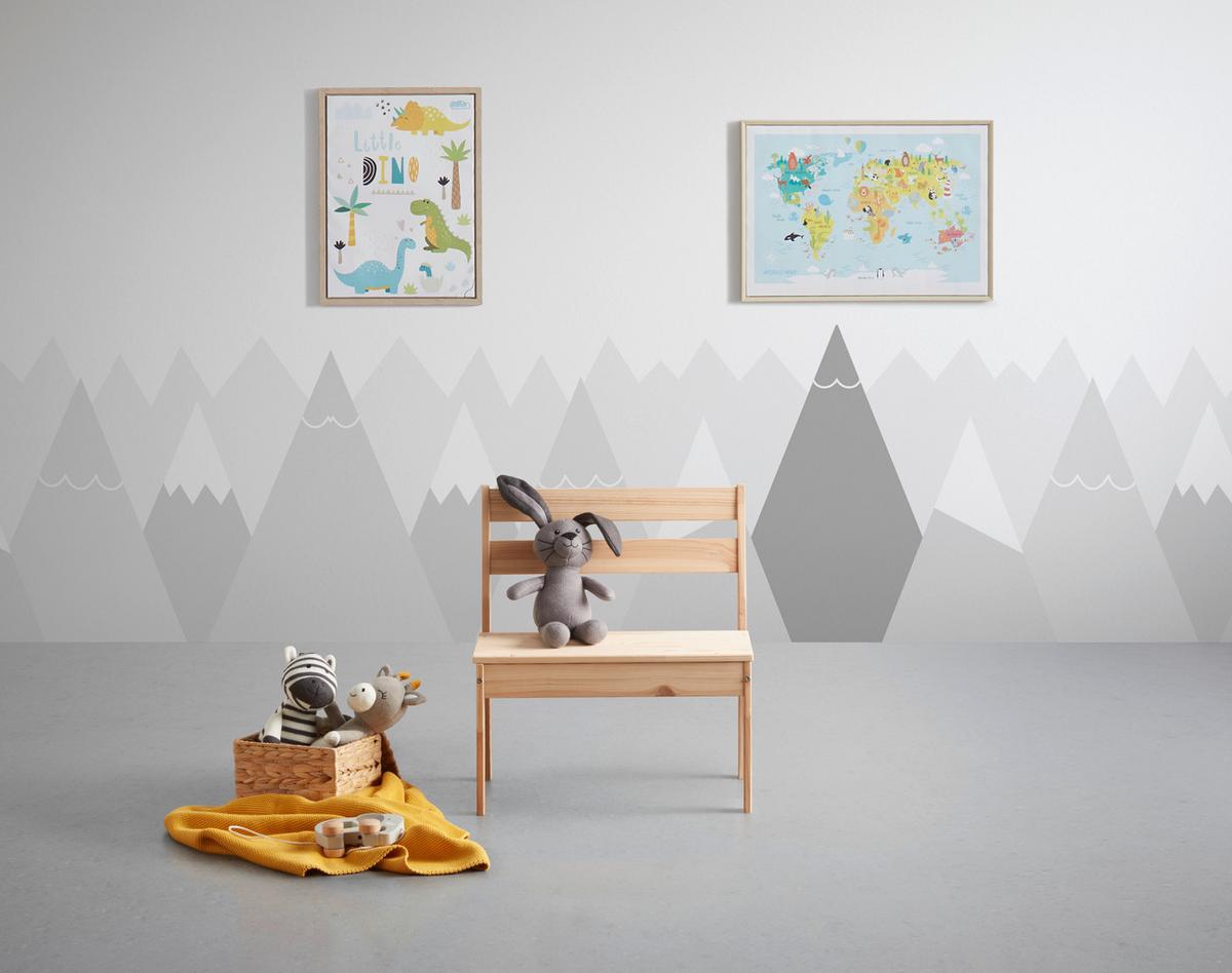 Kindersitzbank in Naturfarben - Naturfarben, KONVENTIONELL, Holz (50/55/31cm) - Mömax