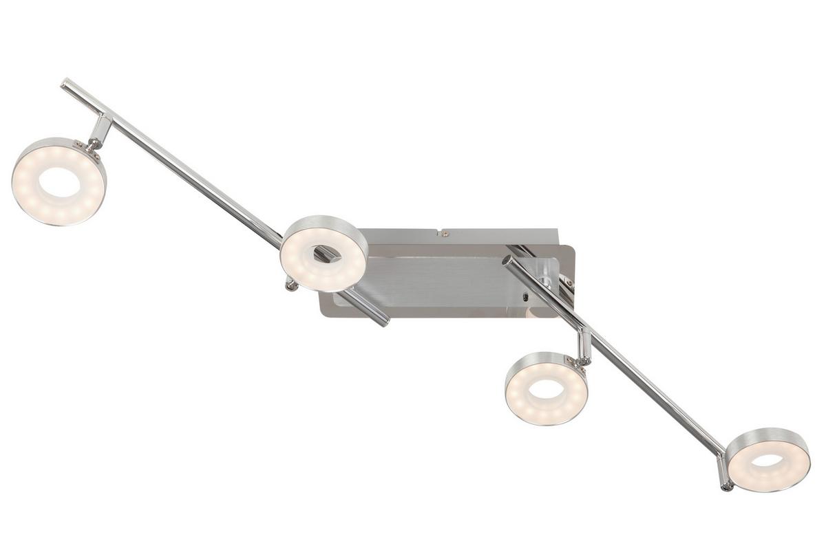 LAMPA REFLEKTOROWA LED INELE *SBN*SH* - kolor aluminiowy/kolor chromowy, Design, metal (84,5/9/18,8cm) - Novel