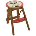 Klapphocker Natur/rot/Schwarz - Rot/Schwarz, Holz/Holzwerkstoff (30/43/30cm) - Mömax modern living Klapphocker Natur/rot/Schwarz - Rot/Schwarz, Holz/Holzwerkstoff (30/43/30cm) - Mömax modern living