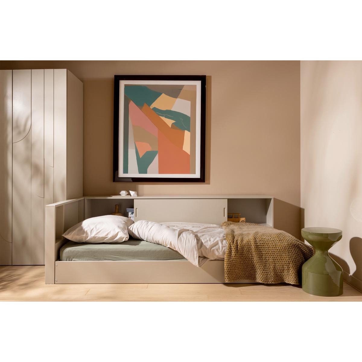 Bodenbett Carter Grau ca. 90x200 cm - Grau, Basics, Holz (90/200cm) - MID.YOU