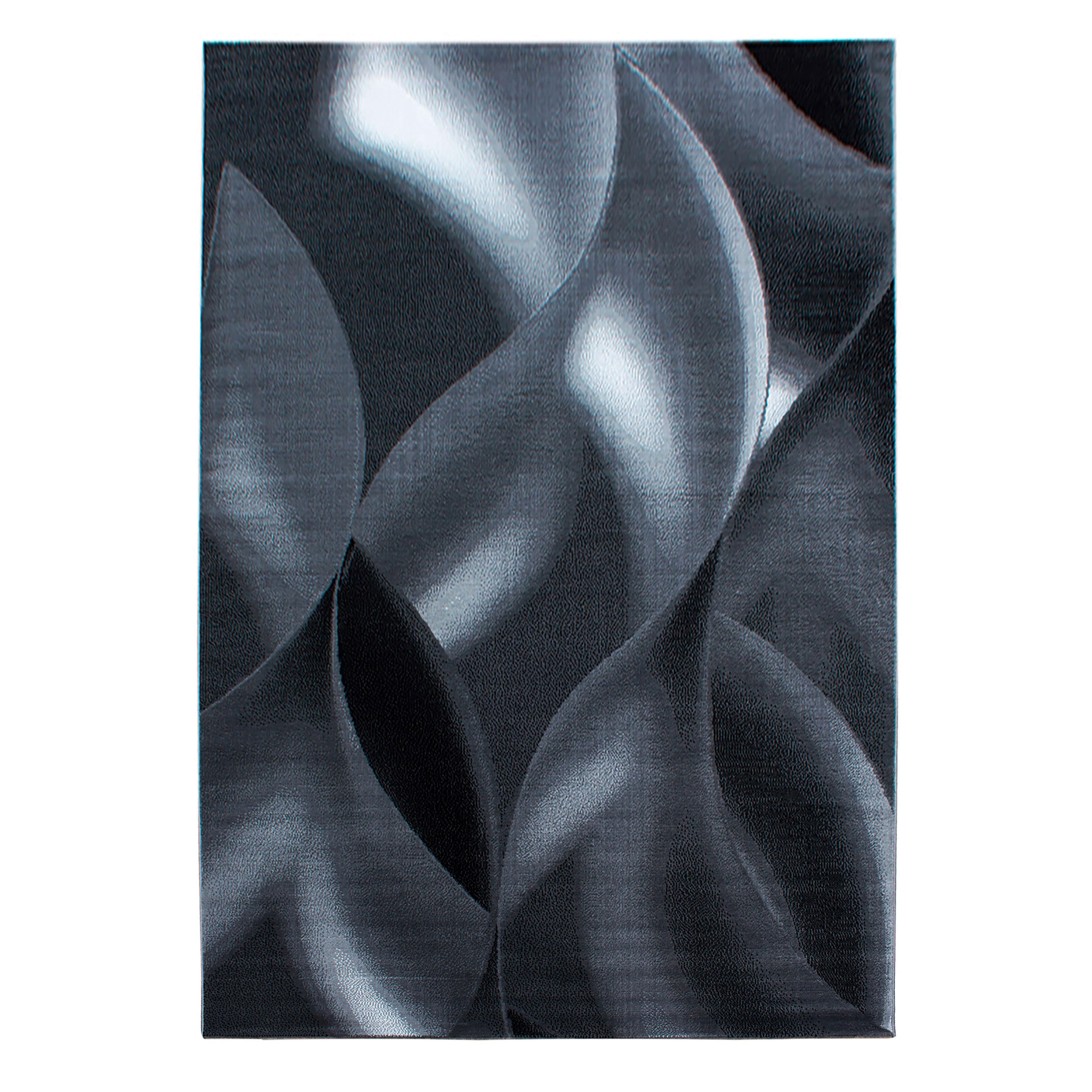Webteppich Plus Schwarz ca. 140x200cm - Schwarz, Basics, Textil (140/200cm) - Novel