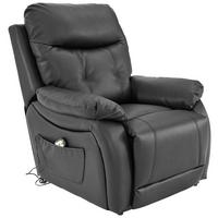 Tv Fotelj Mario, Relax Funkcija, Črna - črna, Konvencionalno, kovina/umetna masa (89/107-79/94-165cm) - James Wood