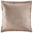 Zierkissen Janet 45x45cm - Braun/Kupferfarben, LIFESTYLE, Textil (45/45cm) - Premium Living