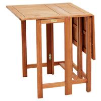 Gartenklapptisch aus Eukalyptus ca. 65x74x107cm - Naturfarben, KONVENTIONELL, Holz (190,5/65/74cm) - Gardenson
