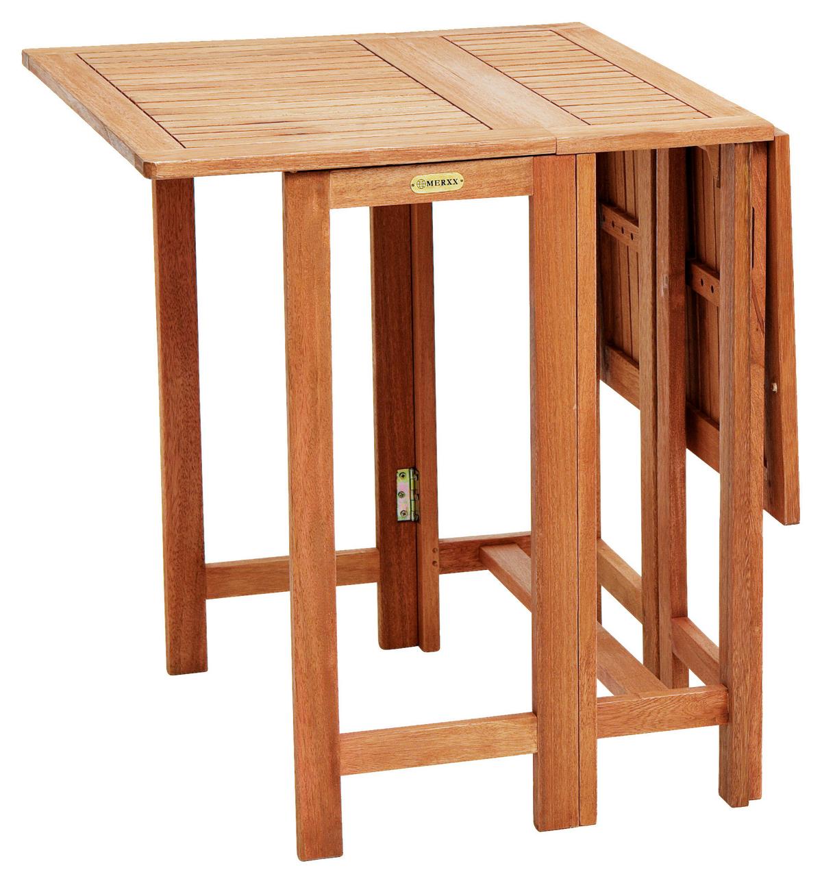 Gartenklapptisch aus Eukalyptus ca. 65x74x107cm - Naturfarben, KONVENTIONELL, Holz (190,5/65/74cm) - Gardenson