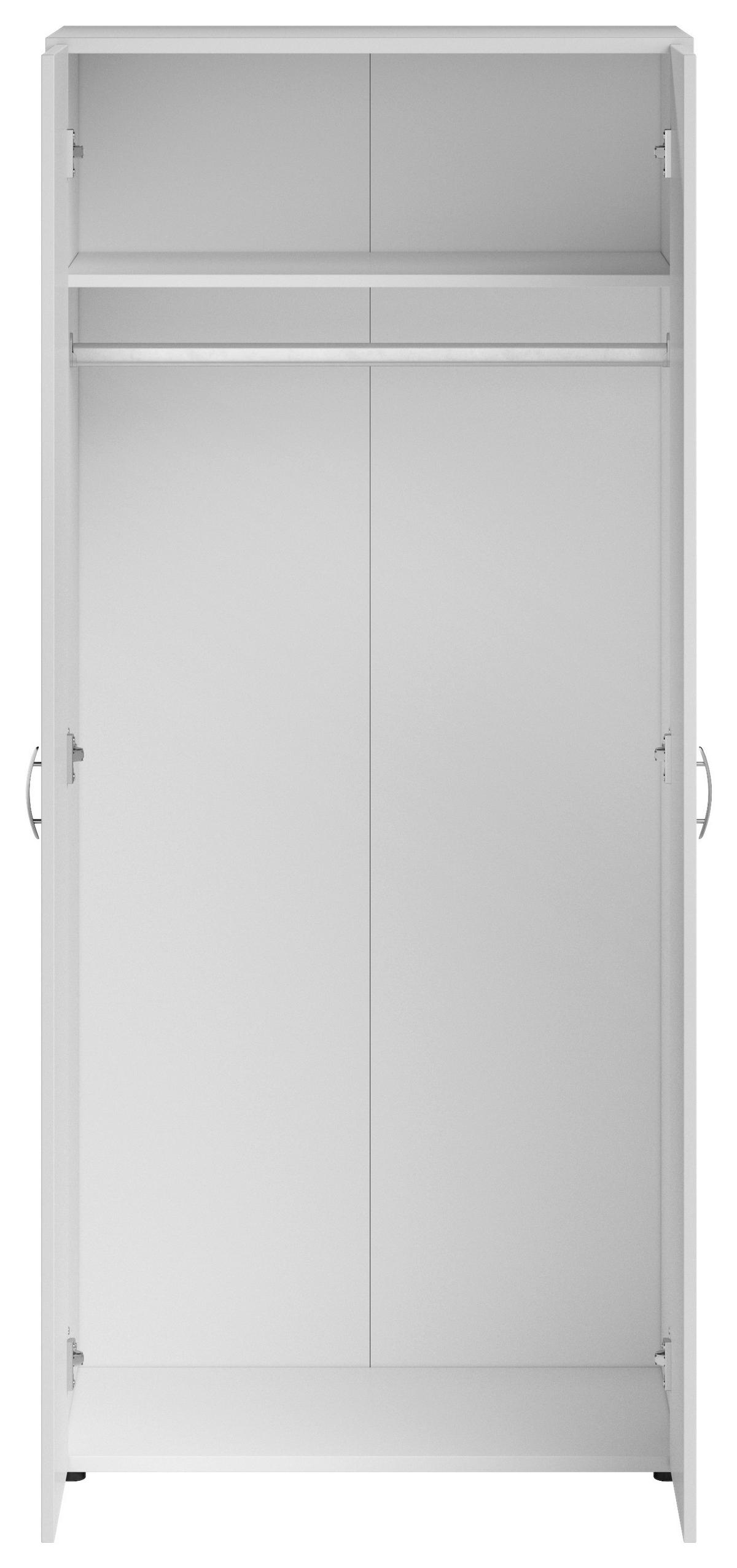 DULAP JOE - alb, Konventionell, material pe bază de lemn (81/177/51cm) - Based