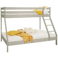 Etagenbett Denis Grau ca. 90x200 / 140x200cm - Grau, MODERN, Holz (205/157/152cm) - Zandiara