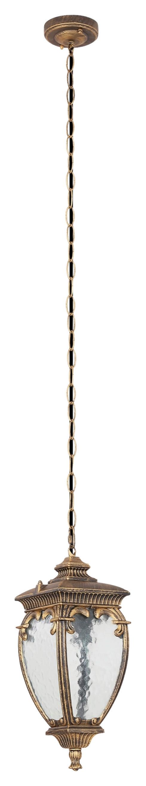 Außenleuchte Fleur Schwarz/Gold max. 60 Watt - Goldfarben/Schwarz, Basics, Glas/Metall (40/40/15cm) - MAYTONI