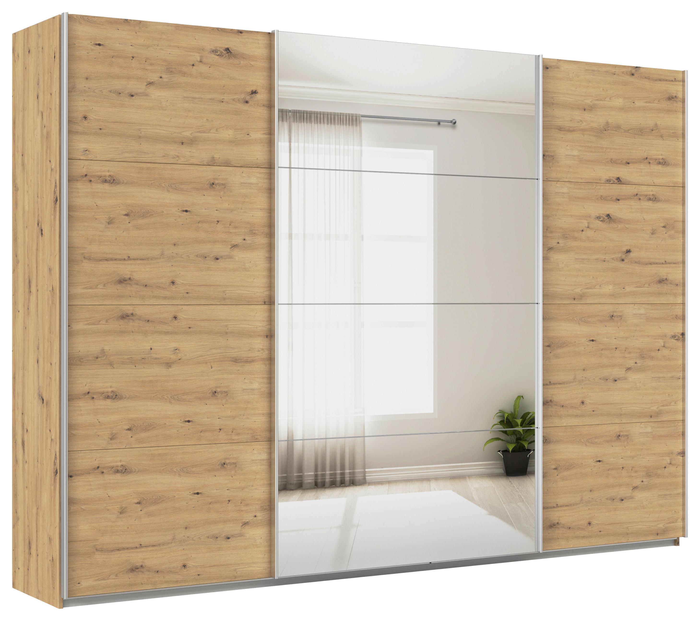 DULAP USI CULISANTE FELDKIRCH 315/229/62 cm argintiu, stejar