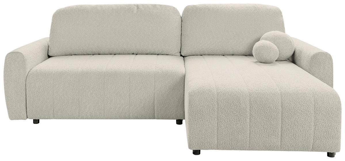 Kotna Sedežna Garnitura Luna New, Bež - črna/bež, Basics, umetna masa/tekstil (260/161cm) - Livetastic