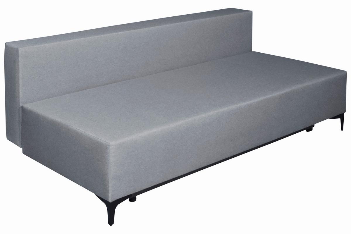 Canapea extensibila LONDON - gri deschis, Modern, lemn/metal (198/90/101cm) - Modern Living