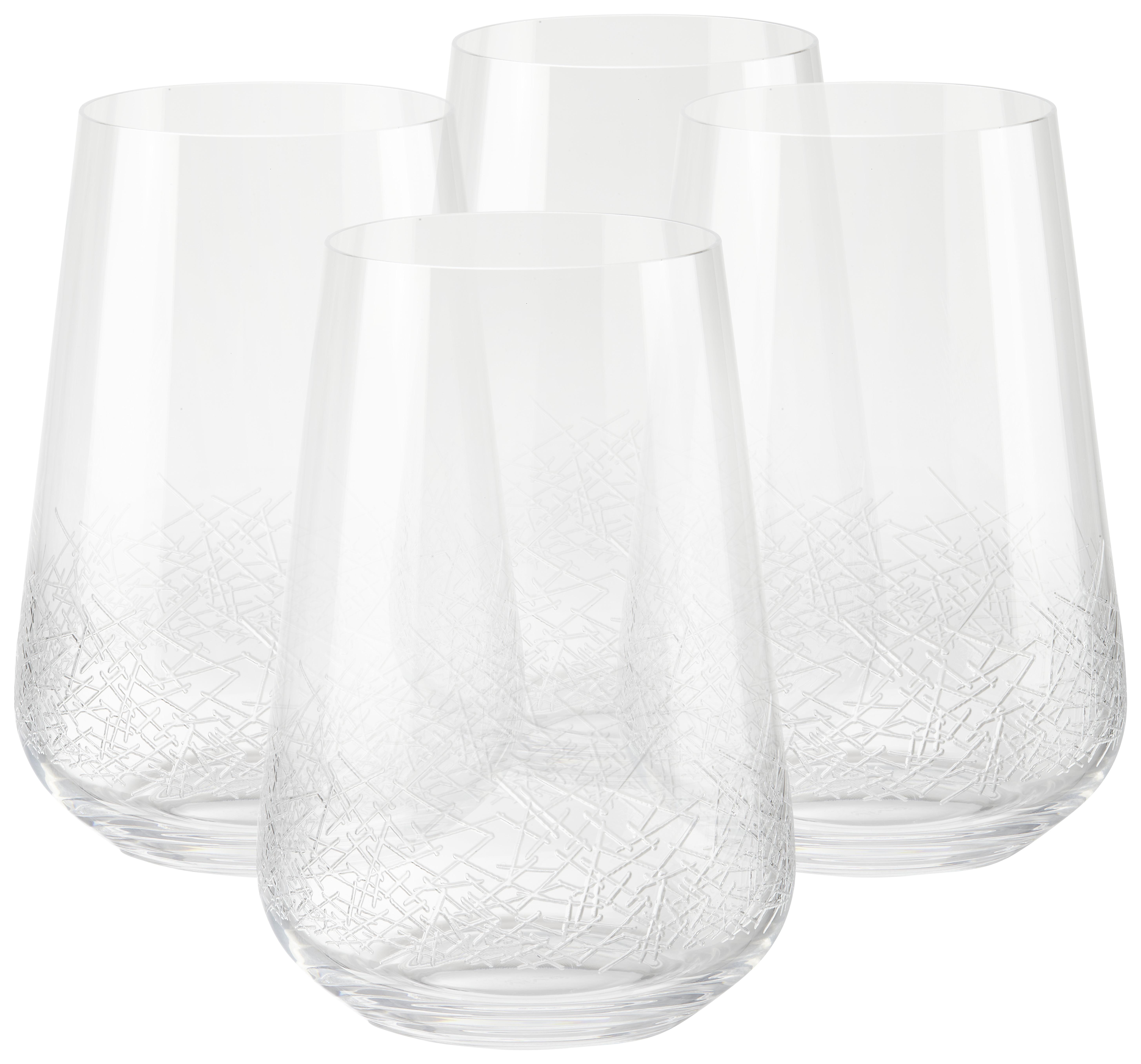 Set Kozarcev Crystal Chic - 380ml - prozorno, Moderno, steklo (0,38l) - Premium Living
