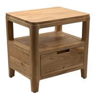Nachttisch Wl7.583 - Akaziefarben, Design, Holz (45/35/46cm) - Livetastic