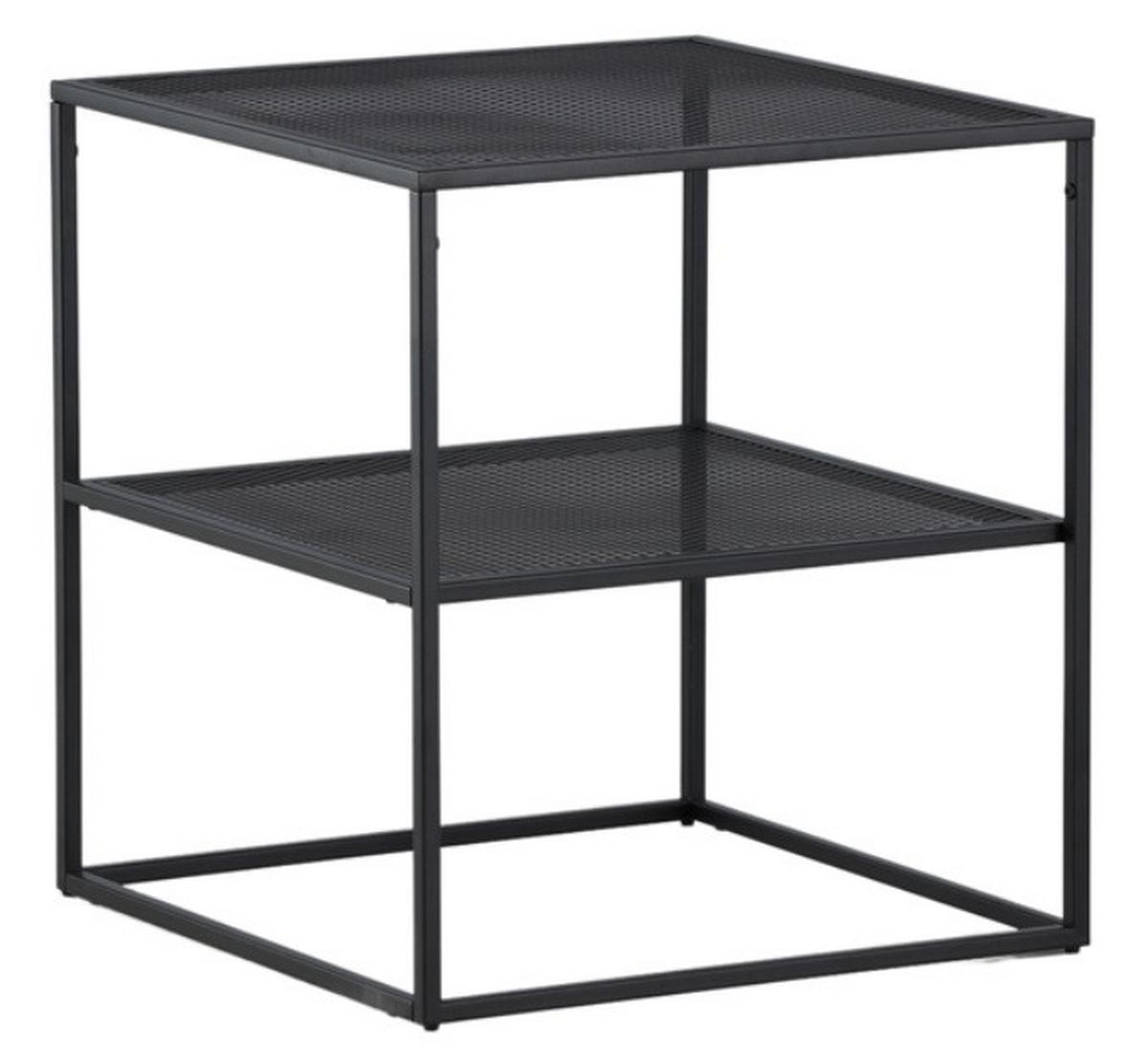 COUCHTISCH NETZ - Schwarz, Design, Metall (55/55/60cm) - Livetastic