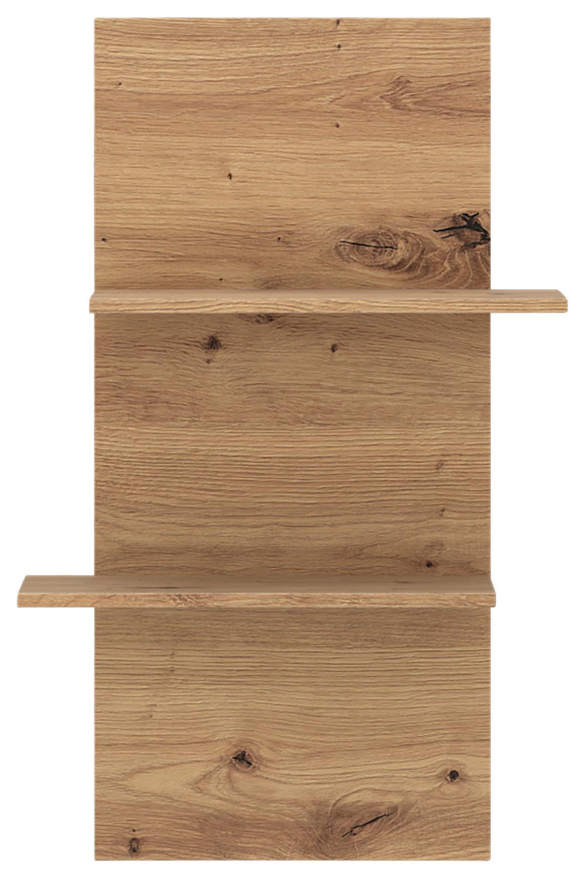 Zidna Polica Viona - hrast Artisan, Basics, drvni materijal (60,6/95,6/25,1cm) - Modern Living