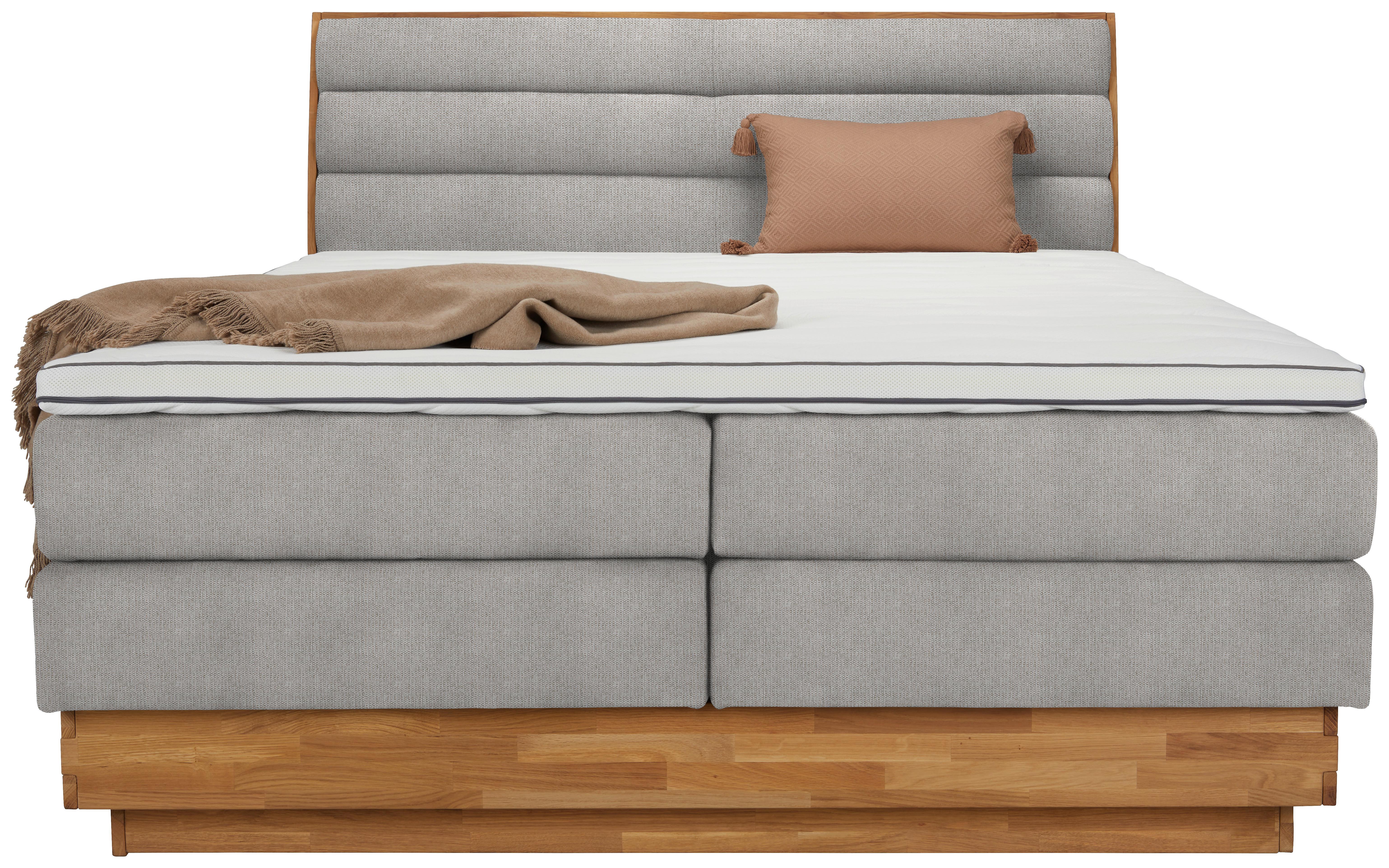 Boxspringbett Marissa in Beige ca. 180x200cm - Beige, Holz/Kunststoff (180/200cm) - Premium Living