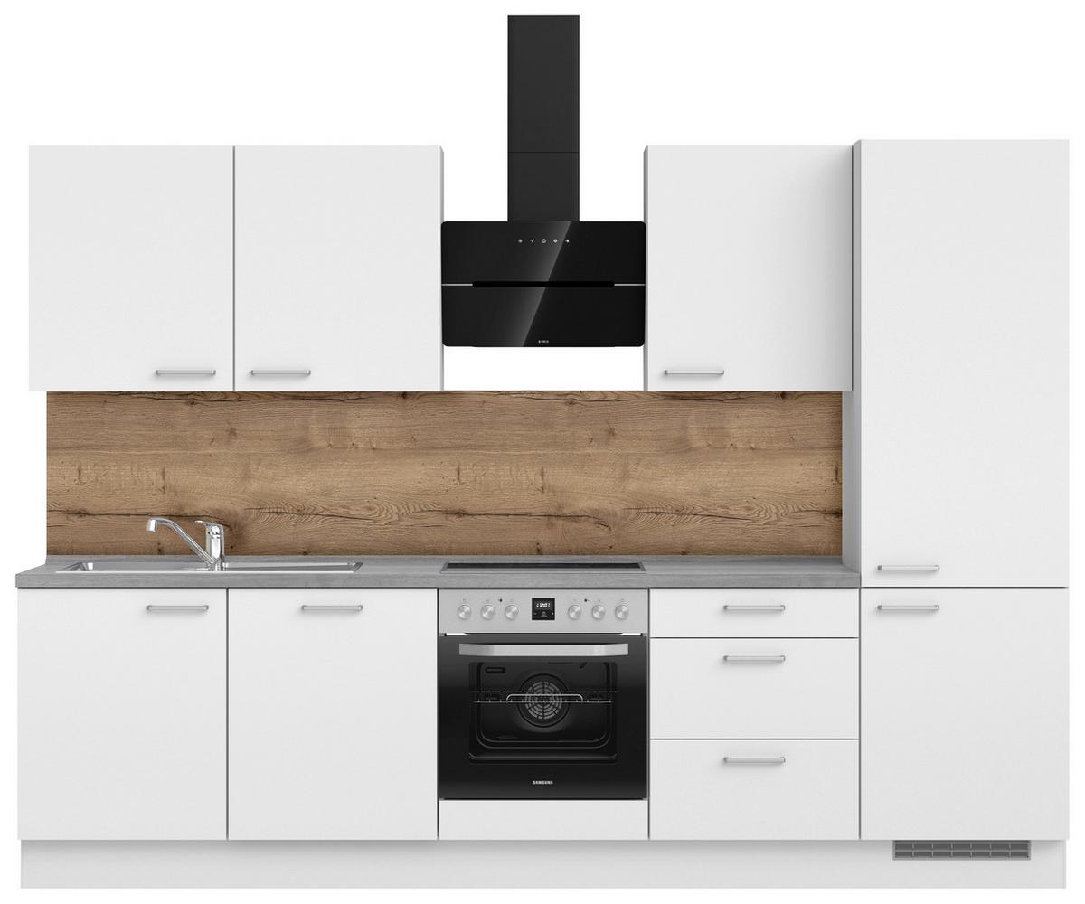 Küchenrückwand NV54 Eiche dunkel - Eiche dunkel, MODERN, Holzwerkstoff (210/53,7/1,6cm) - Nobilia