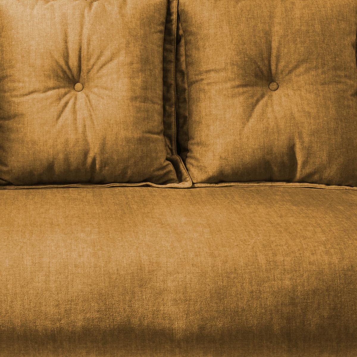 2,5-Sitzer-Sofa Baggio Gelb Velours - Gelb/Multicolor, MODERN, Holz/Textil (196/94/103cm) - Livetastic