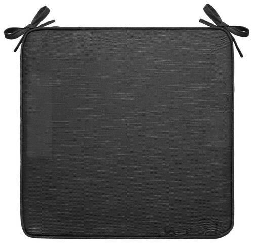 Sitzkissen Peti Schwarz ca. 45x45cm aus Webstoff - Schwarz, Modern (45/45/4cm) - Mömax