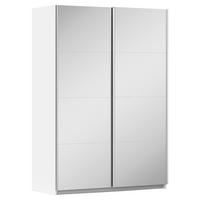 Ormar S Kliznim Vratima Subito - bijela/boje aluminija, Moderno, drvni materijal/metal (136/197/61cm) - Modern Living