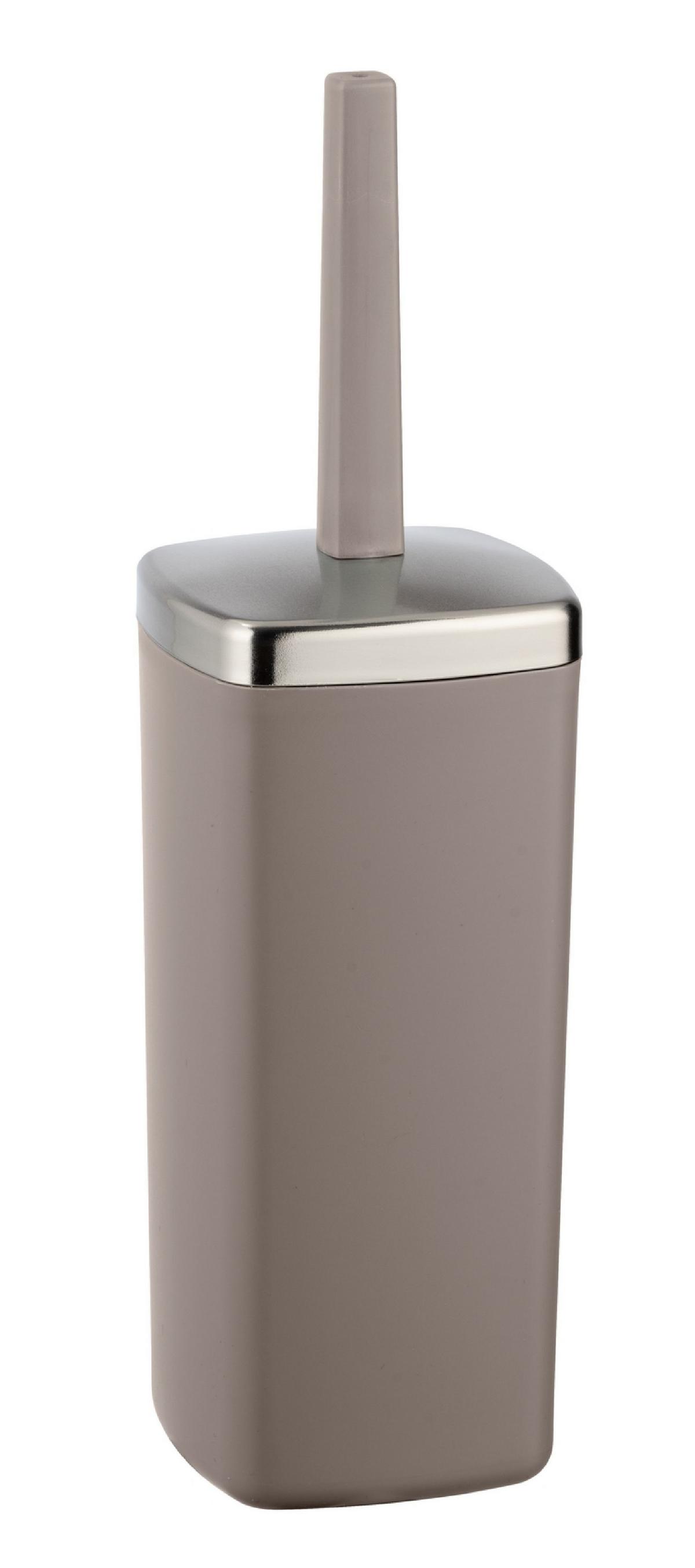 Garnitură perie WC Barcelona - taupe, Modern, plastic (9,6/36,5/9,6cm) - Wenko