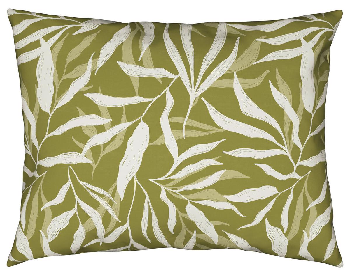 BETTWÄSCHESET LEAVES - Weiss/Grün, Modern, Textil (160/210cm) - Modern Living