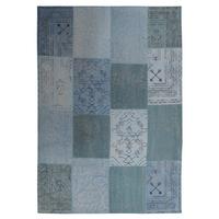 Flachwebeteppich Lyrical 210 Multi/blau 120x170 - Blau/Multicolor, Basics, Textil (120/170cm) - Kayori