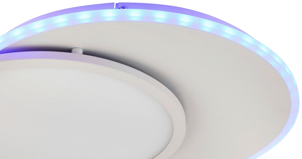 LED-Deckenleuchte Clarence max. 23 Watt - Weiss, Modern, Kunststoff/Metall (52/45/5cm) - Premium Living