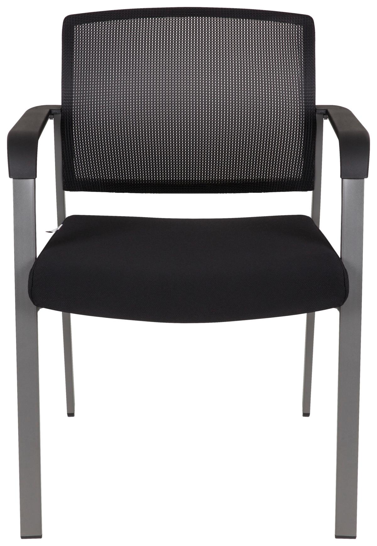 Konferenčni Stol Meet, Črna - črna, Moderno, kovina/tekstil (58/84/56cm) - MID.YOU