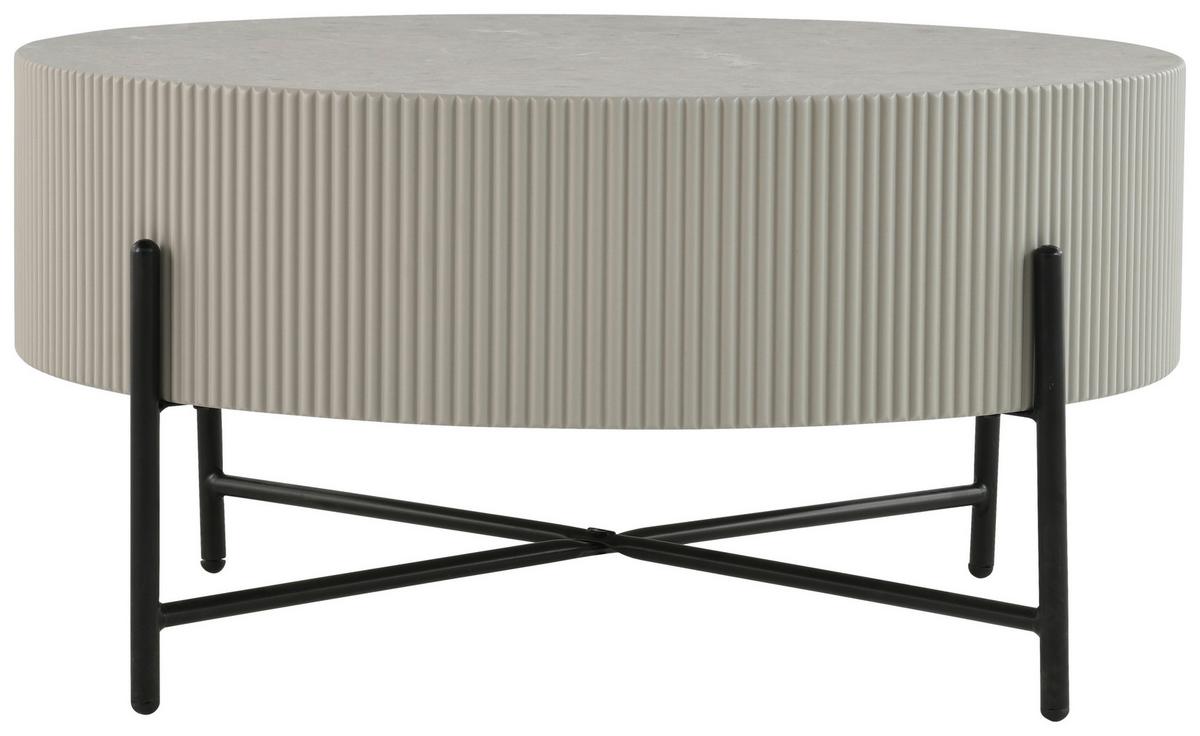 Blanche Stolić - siva/crna, Design, drvni materijal/metal (80/40cm) - Premium Living