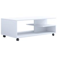 COUCHTISCH STANGO XL - Weiss, Design, Holzwerkstoff/Kunststoff (100/50/40cm) - MID.YOU