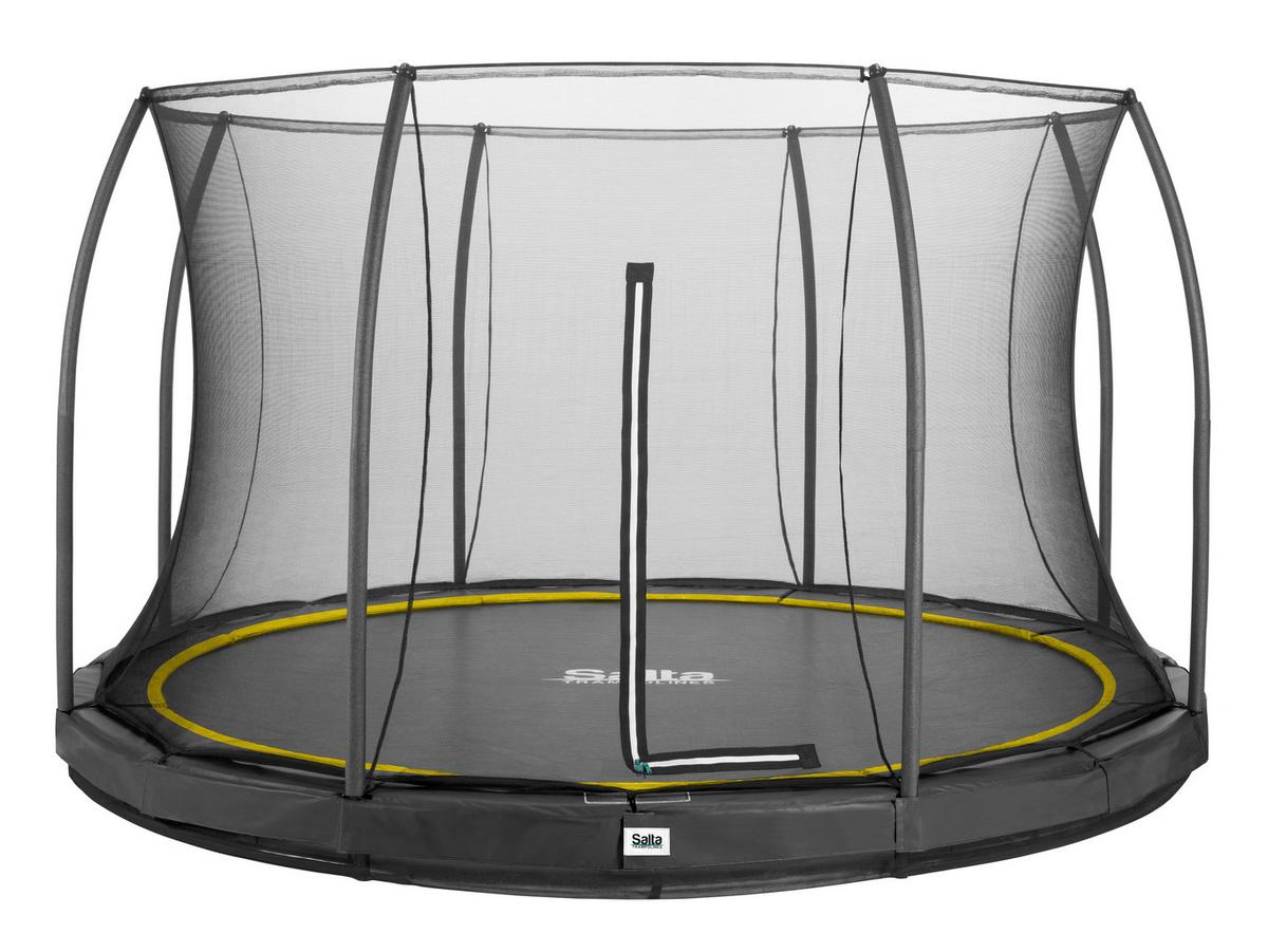 Boden-Trampolin Salta Comfort Ø ca. 427cm - Schwarz, Basics, Metall (427cm) - Salta