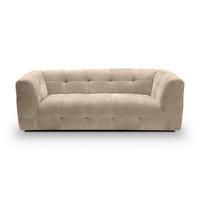3-Sitzer-Sofa Tenso Beige - Beige/Schwarz, Basics, Holz/Kunststoff (217/72/96cm) - MID.YOU