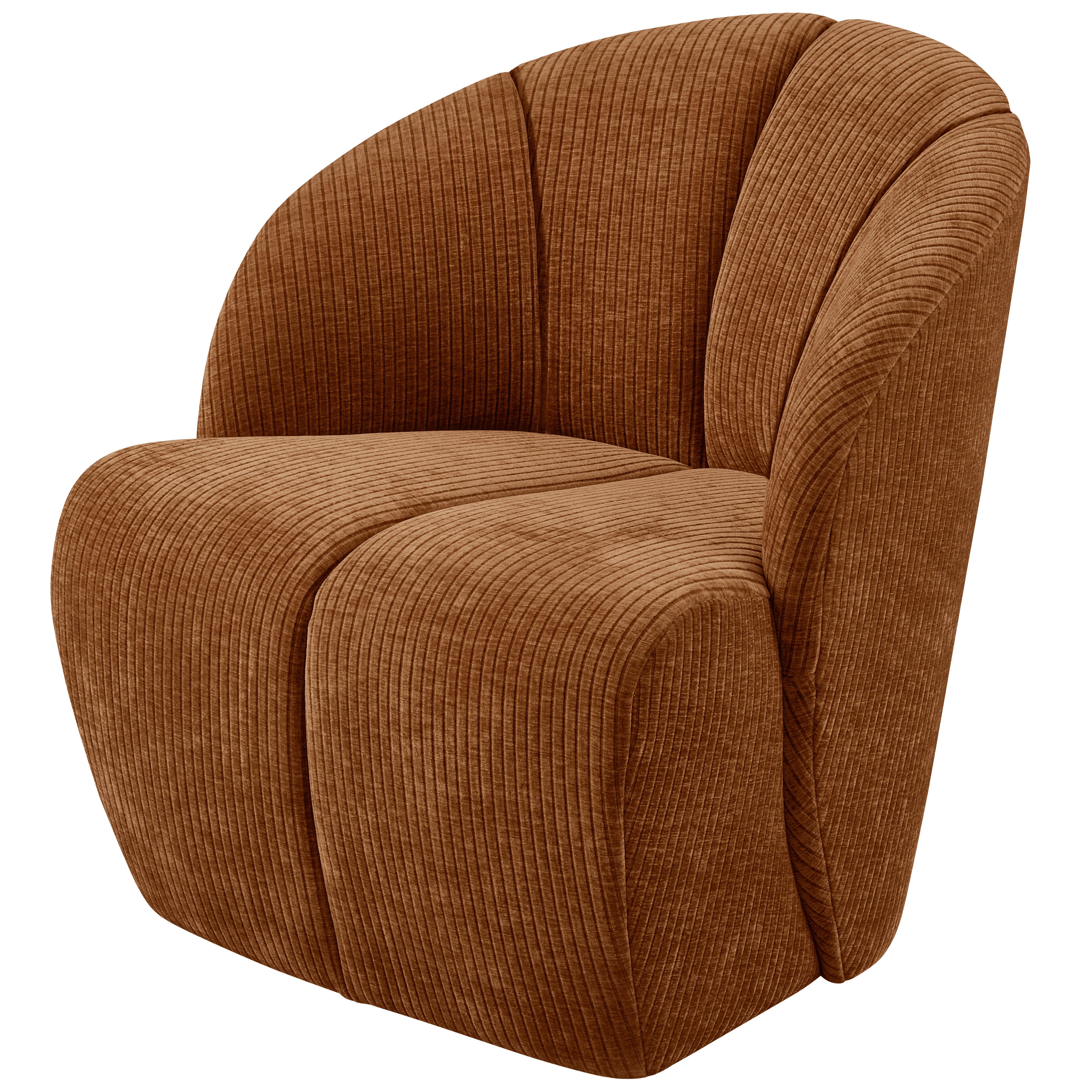 Cocktailsessel Mojo Braun - Schwarz/Braun, Design, Kunststoff/Textil (68/75/77cm) - Livetastic