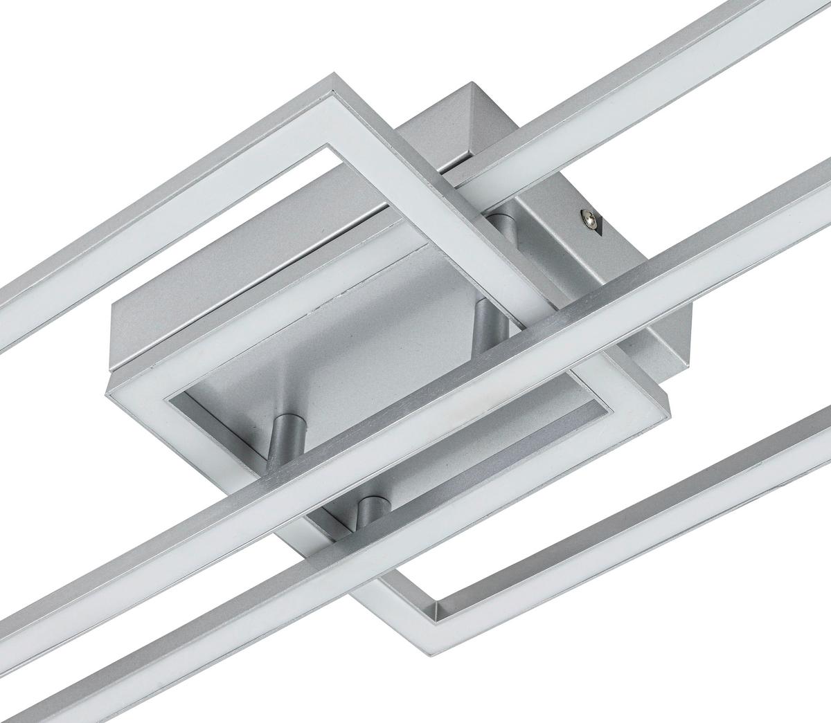 Led Svjetiljka Stropna Bioli - srebrne boje/boje kroma, Moderno, metal/plastika (63/24,5/7,7cm) - Mömax