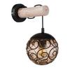 Stenska Svetilka 15660w - črna/naravne barve, Konvencionalno, kovina/umetna masa (15/24,5/36cm) - Globo