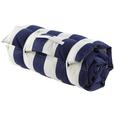 Strandmatte Blockstreif Blau/Weiß 60x180cm - Blau/Weiß, Textil (60/180cm) - MÖMAX modern living