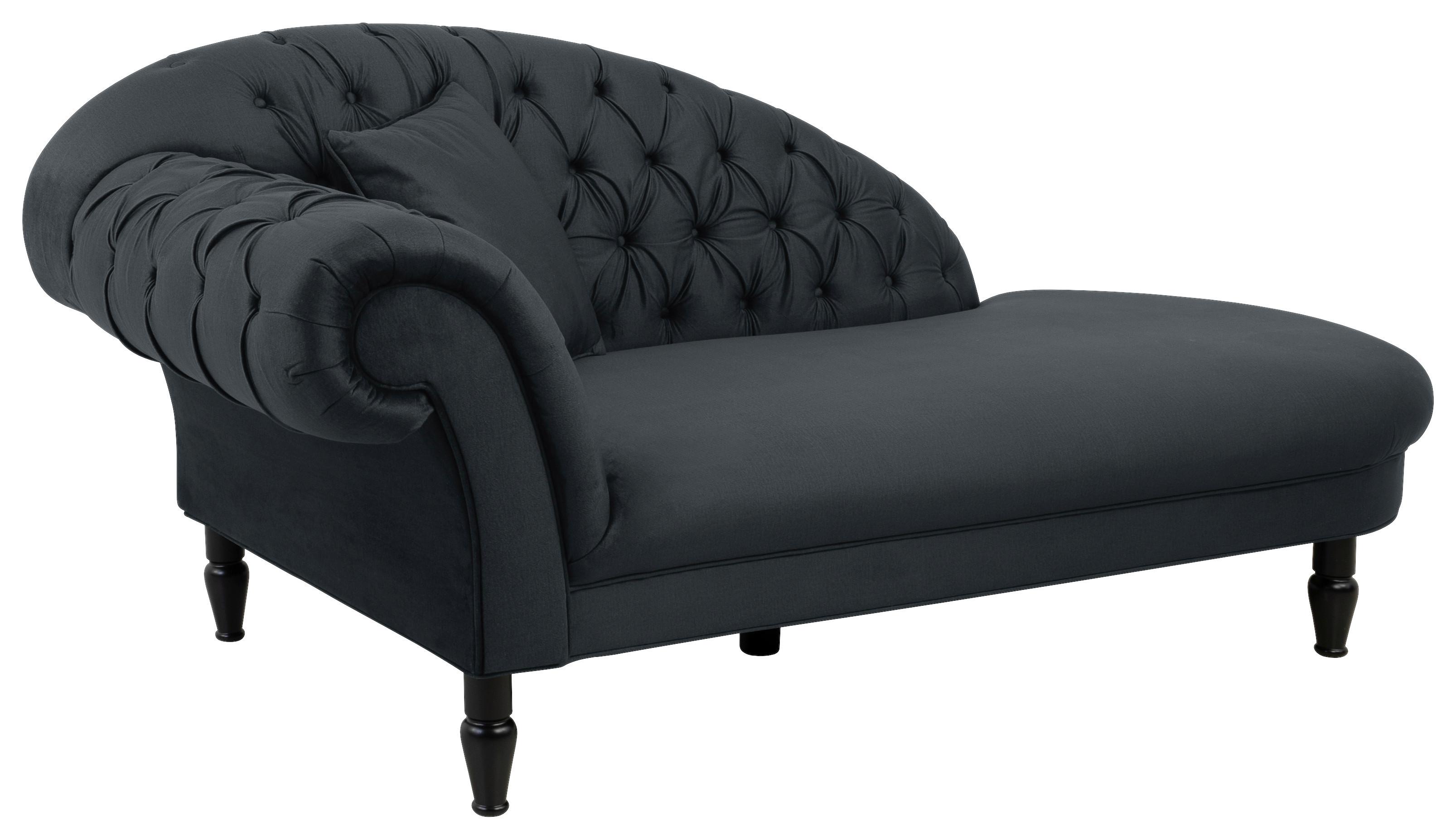 RECAMIER CUPIDO - antracit, Design, textil (216/91/103cm) - Mömax