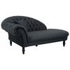Damski Ležaj Cupido - crna/antracit, Design, tekstil/drvo (216/91/103cm) - Mömax