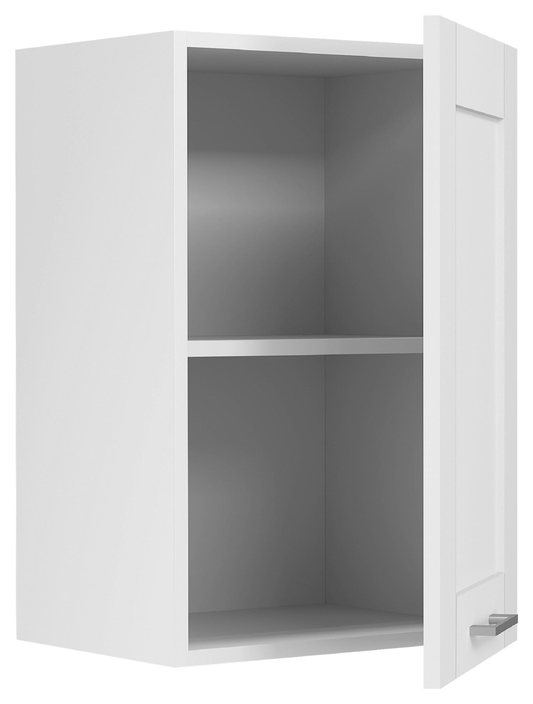 KÜCHENOBERSCHRANK COLURA - Weiss/Silberfarben, Trend, Holzwerkstoff/Kunststoff (40/60/31cm) - MID.YOU