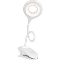 Led-svetilka S Sponko Luli, Bela, Zatemnitvena - bela, Romantika, umetna masa (11/12/42cm) - Modern Living