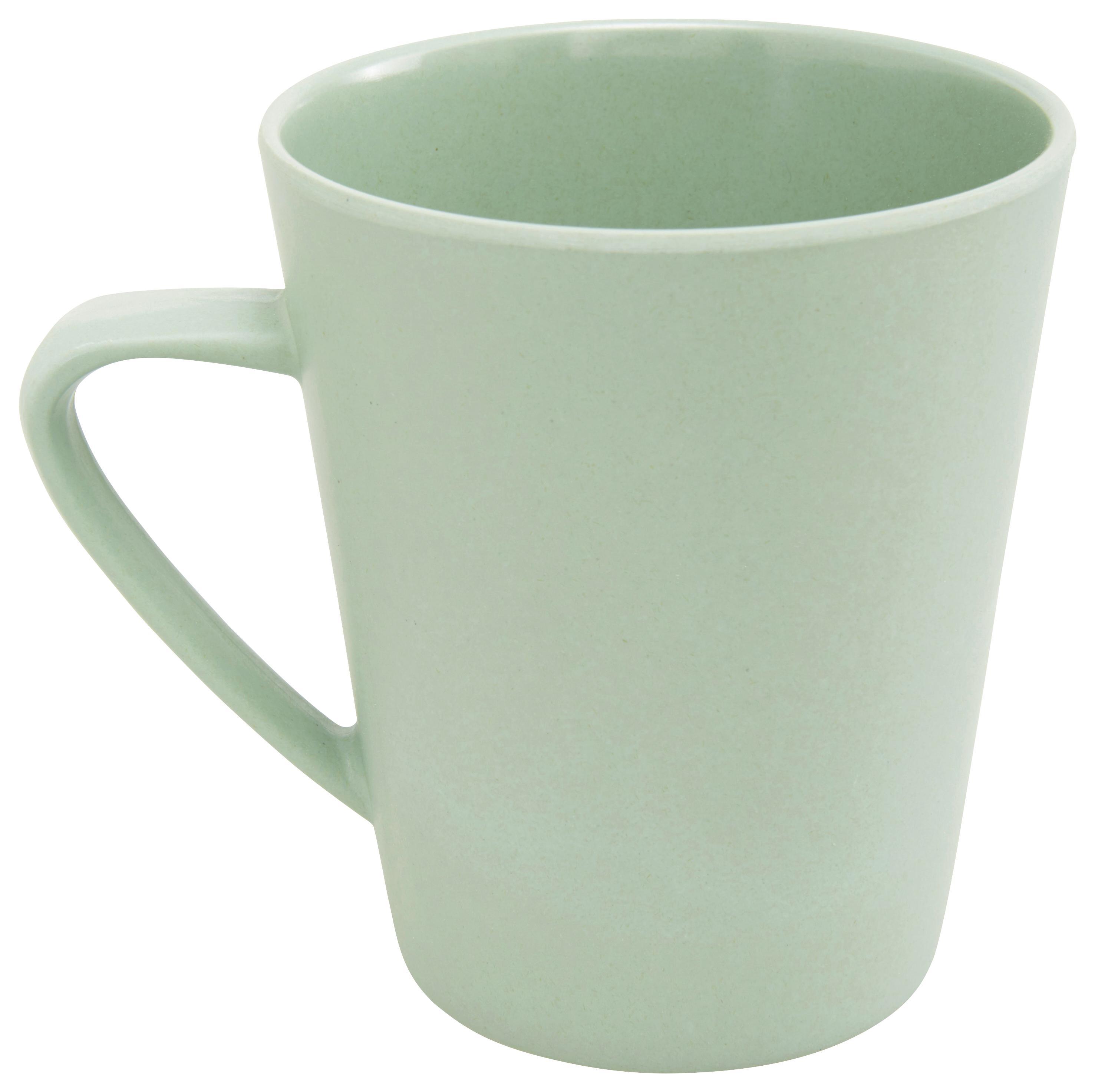 Kaffeebecher Anabel in Mintgrün ca. 250ml - Mintgrün, Natur, Naturmaterialien/Kunststoff (8,5/9,5cm) - Zandiara