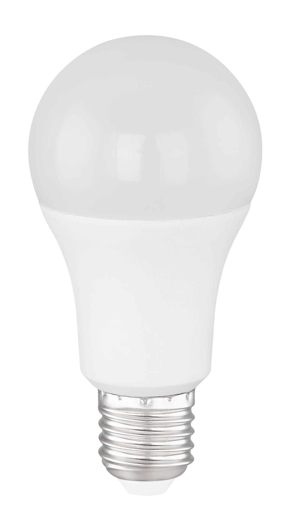 LED-Leuchtmittel max. 10 Watt - Opal/Weiß, Kunststoff/Metall (6/11,8cm)