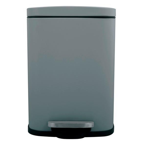 Treteimer Akira Matt-Grey - Dunkelgrau/Schwarz, Basics, Kunststoff/Metall (28/19,3/37,9cm) - Spirella
