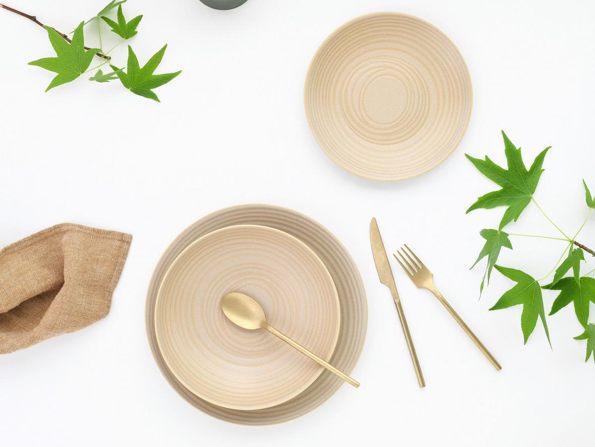 Kombinirani Servis Lava Stone Sand, 12-Delni - peščene barve, Basics, keramika - Creatable